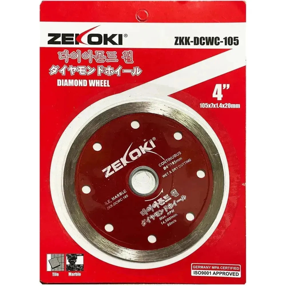 Zekoki ZKK-DCWC-105 Diamond Cut Off Wheel 4 Zekoki ZKK-DCWC-105 Diamond Cut Off Wheel 4